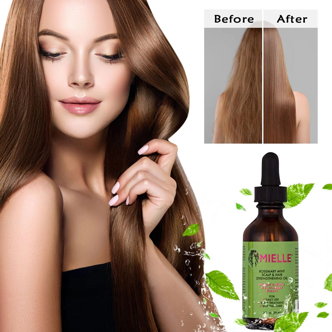 Rosemary Mint Scalp & Hair Strengthening Oil | زيت إكليل الجبل والنعناع لتقوية الشعر وفروة الرأس