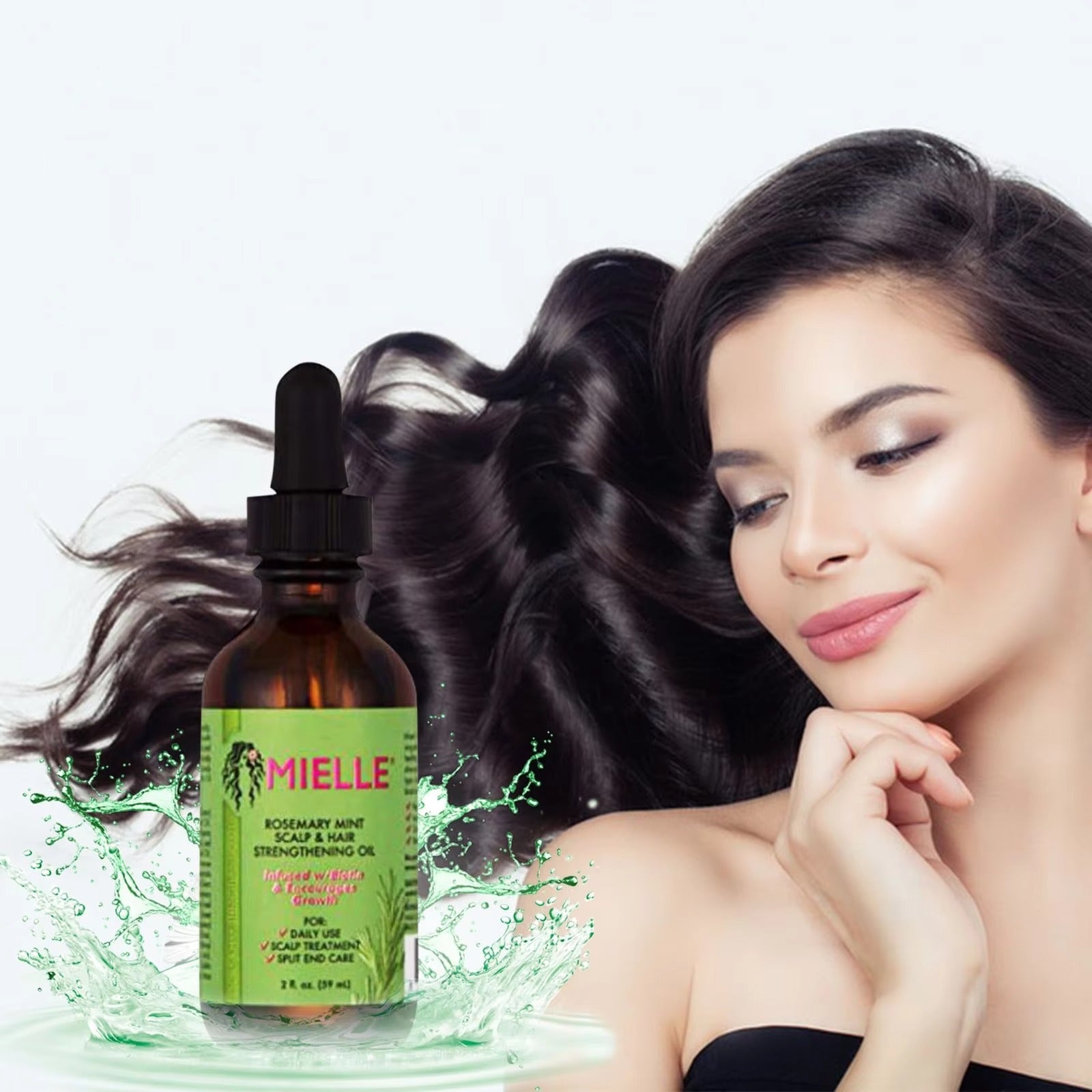 Rosemary Mint Scalp & Hair Strengthening Oil | زيت إكليل الجبل والنعناع لتقوية الشعر وفروة الرأس